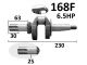 коленвал 168F (шлиц 25мм)